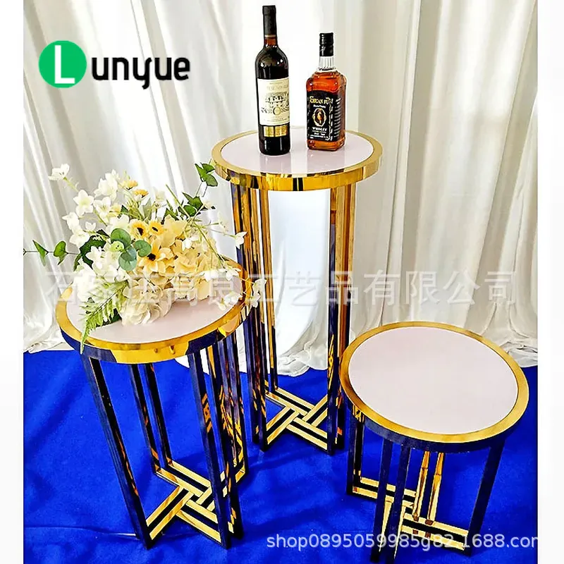 Wedding Supply Factory - カスタムステンレス製フラワーラックケーキスタンド、ウェディングデザートテーブルデコレーション、パーティーイベント用品、工場直販
