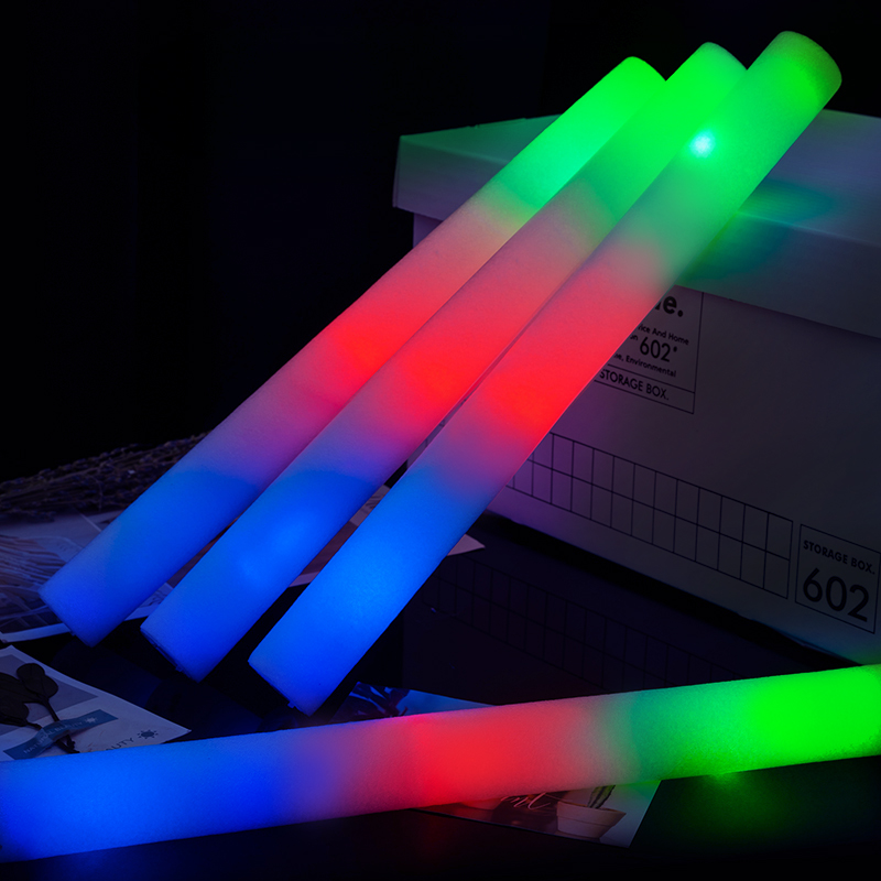 Wedding Supply Bulk - 20/30/40/60/80/100/120本入り RGB LEDグローフォームスティック バルク カラフルLEDグロースティック ダークライト