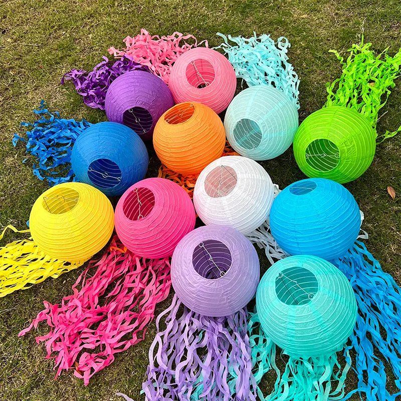 Wedding Event Supply - クラゲの紙ランタン,創造的なレジャー活動,テーマの装飾,パーティー,公園,窓のシーン,装飾用品,新しい