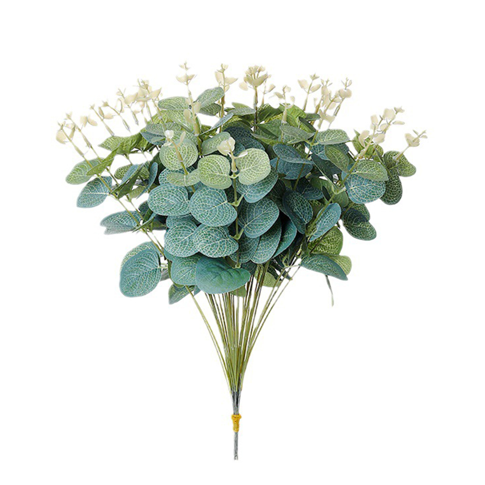 20 個偽植物シルクユーカリの葉 Diy クリスマス装飾花瓶 - Flower Girl Basket のレビューと価格