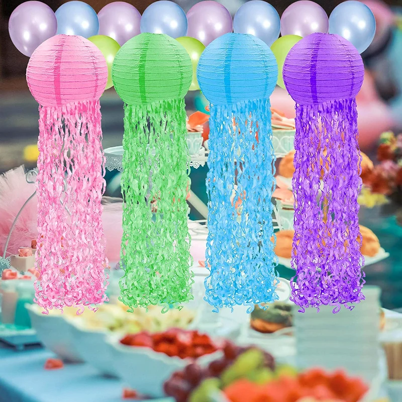 クラゲの紙ランタン,創造的なレジャー活動,テーマの装飾,パー - Wedding Event Supply のレビューと価格