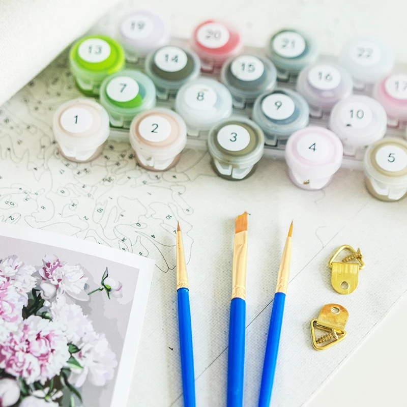 GATYZTORY 数字で描くDIY絵画 ラベンダーブーケ  - Flower Girl Basket のレビューと価格